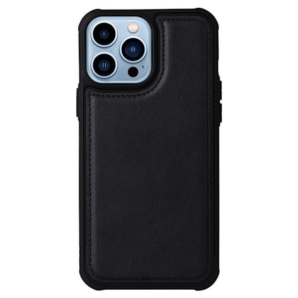 iPhone 13 Pro Etui/Cover 2i1 Magnet Multifunktionel Sort