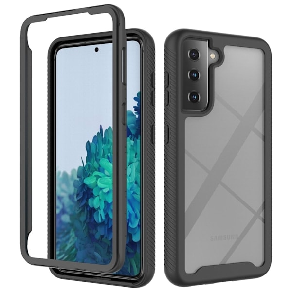 Samsung Galaxy S21 - 360° Iskunkestävä Hybridikuori - Musta Musta Musta