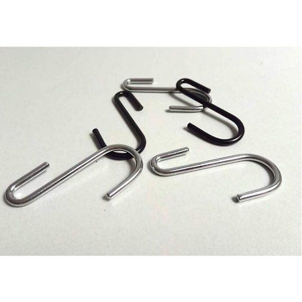 30 st S-formade krokar i rostfritt stål, tunga krokar, metallkrokar, kökskrokar, S-formade krokar