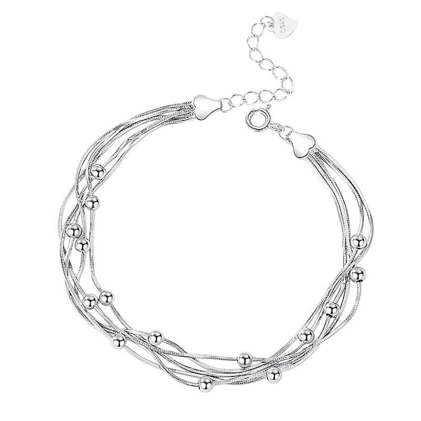 Damarmband med 5 rader, stretch