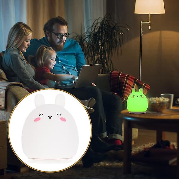 LED-lampe i silikone og ABS til belysning