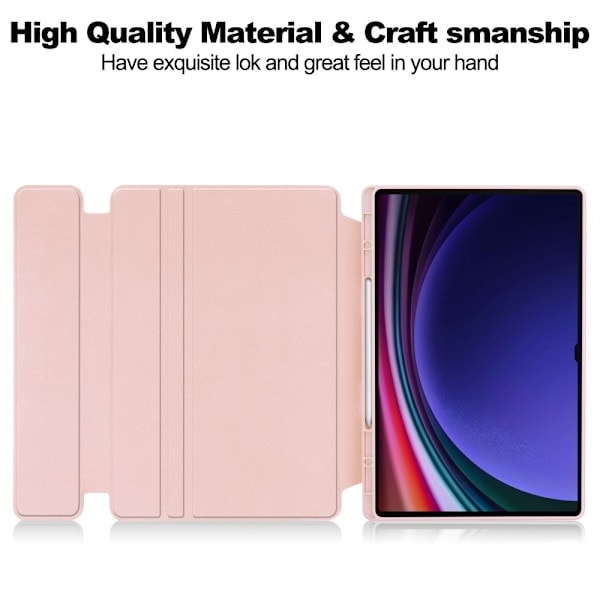 Samsung Galaxy Tab S10 Ultra Kotelo 360° Kierto Pinkki