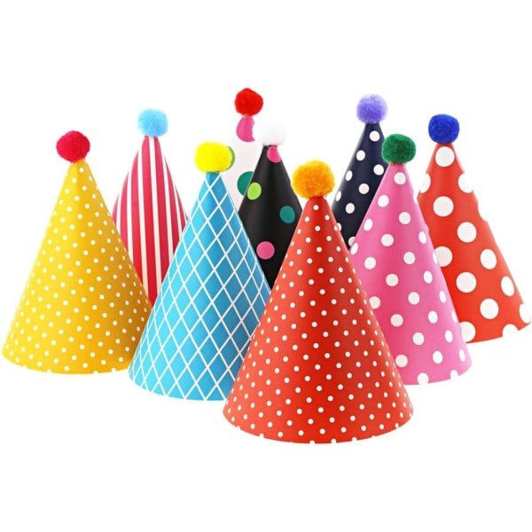 Børnefødselsdag Partyhatte, Assorterede