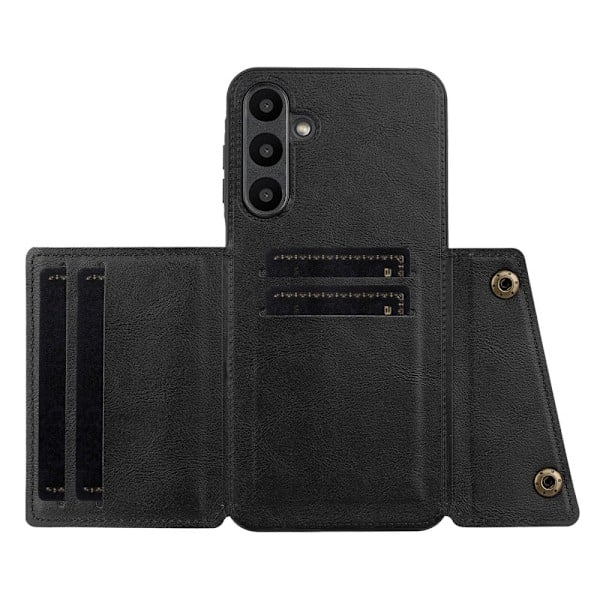 Samsung Galaxy A26 5G Kuori Nahka Korttipaikoilla Ja Magneetilla