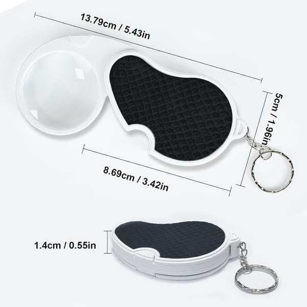 Kiikarit valolla 45mm - Taitettava taskumalli avaimenperällä