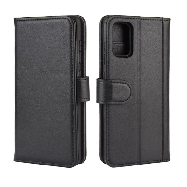 Samsung Galaxy A41 - Premium Split Læder Pung Etui - Sort Black Sort