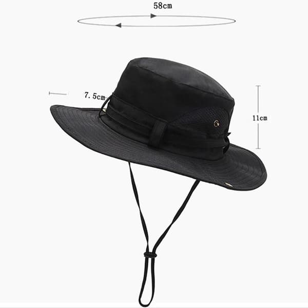 Mænd Bucket Hat Vandrehatte SORT
