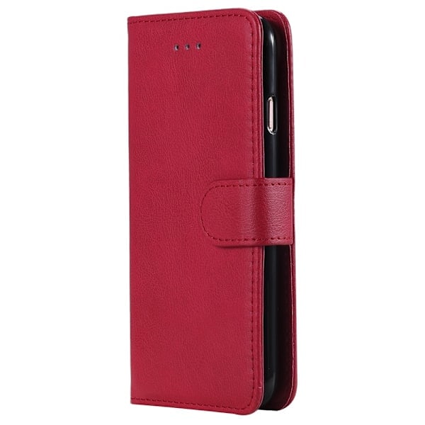 iPhone 6/7/8/SE (2020/2022) - 2in1 Magneetti/Lompakkokotelo - Punainen Red Röd