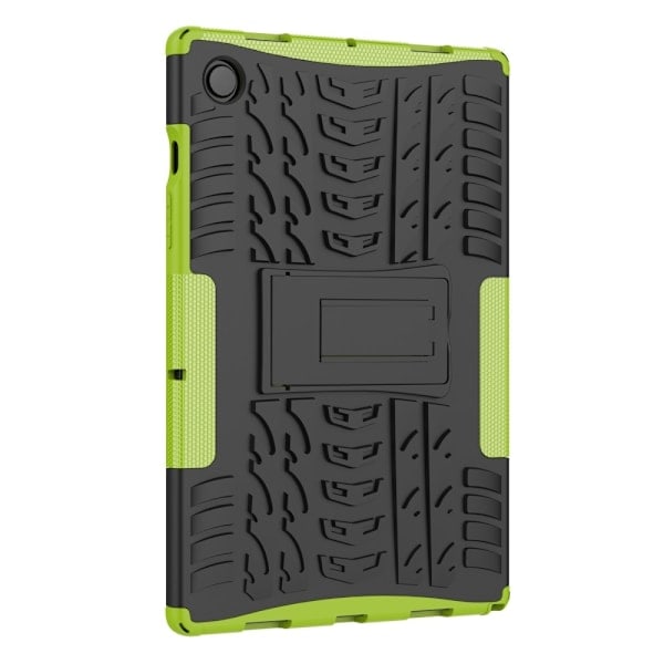 Samsung Galaxy Tab A8 10.5 (2021) Kuori Rugged Kickstand Armor Vihreä