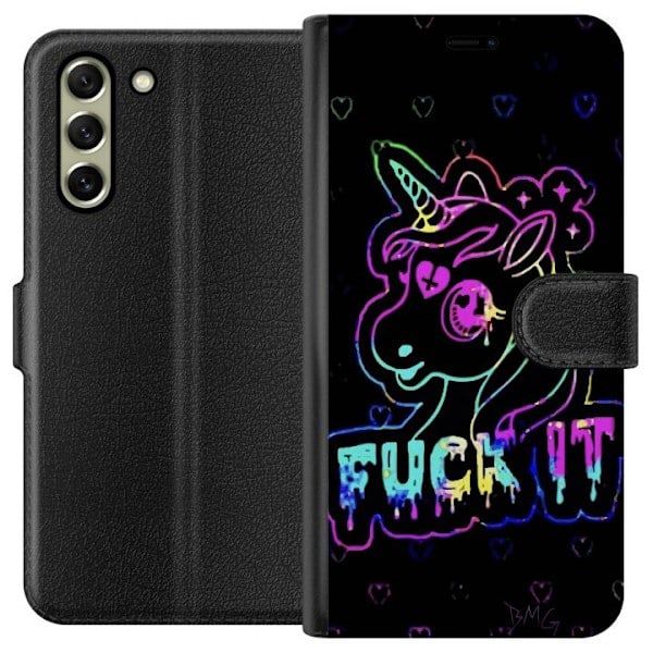 Samsung Galaxy S21 FE 5G Pung Etui Fuck it Unicorn
