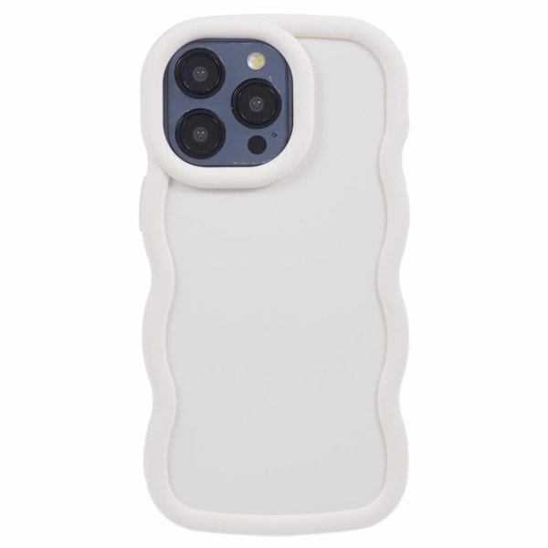 iPhone 15 Pro Max Mobilskall Bølgete Off White