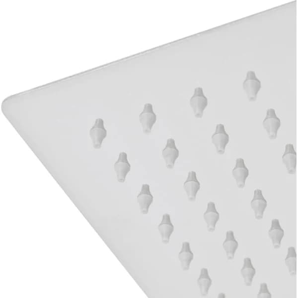 Regnbruserhoved i rustfrit stål 30x30 cm Kvadrat【PL】