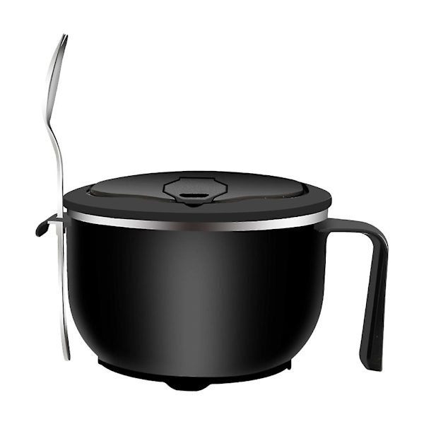 Keramisk soppskål Nudelskål Lock Soppmuggar Handtag Soppskål Ramen Mugg Handtag