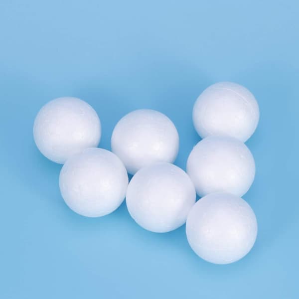 100 styrofoamkuler hvite DIY styrofoamkuler for kunst og håndverk[PL]