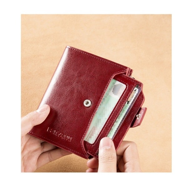 Wallet Men RFID Protection Genuine, Vertical Wallet, for Father's Day - High Quality