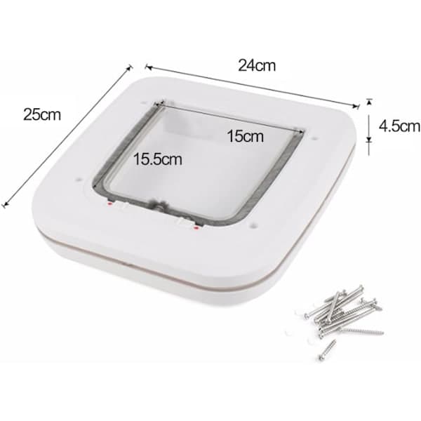 Mikrochip-styret kattelem med 4 positioner, låsbar kattelem til DXGHC[PL]