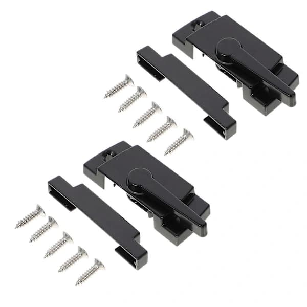 Fönsterhasp Skjutbara Fönsterlås Hemsäkerhet Zinklegering 6,5X2,4CM 2-pack