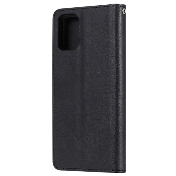 Samsung Galaxy A71 4g - 2i1 Magnetisk Skal / Pung Etui - Sort Black Sort
