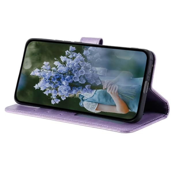 iPhone 15 Pro Mandala Lommebokveske - Lilla