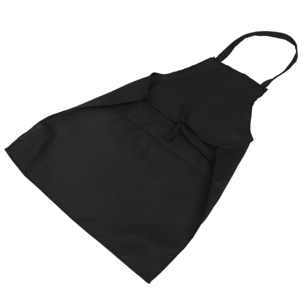 2x Unisex Køkkenforklæde med 2 Lommer, Sort, En Størrelse (Medium)