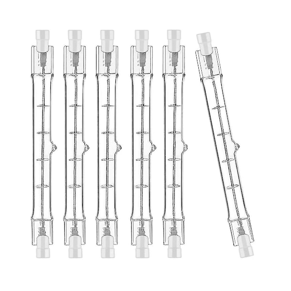 R7S Halogenlampa 118mm 200W 230V Halogenstav R7S Halogenlampa R7S Dimbar Halogenstav Lampor 6-pack