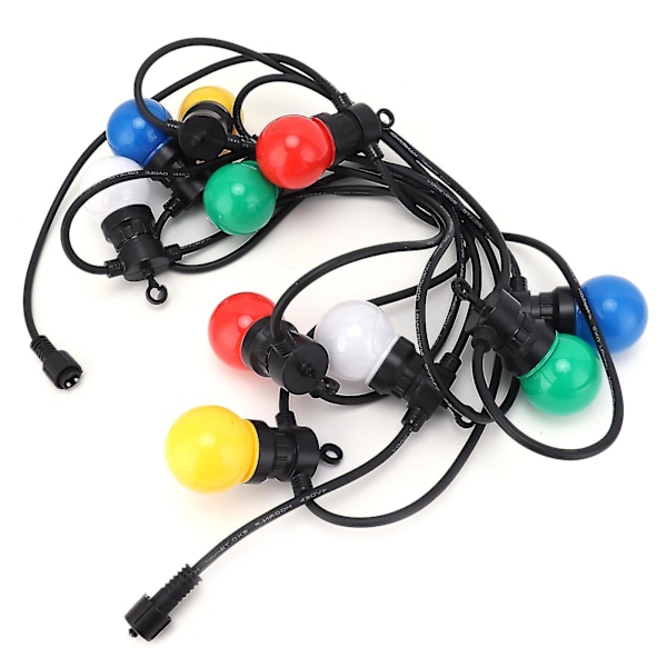 G50 Lamppusarja 5m 10led Värikkäät Riippuvat Rgb-pallovalot Ulkokäyttöön Pihalle Puutarhakoristeeksi
