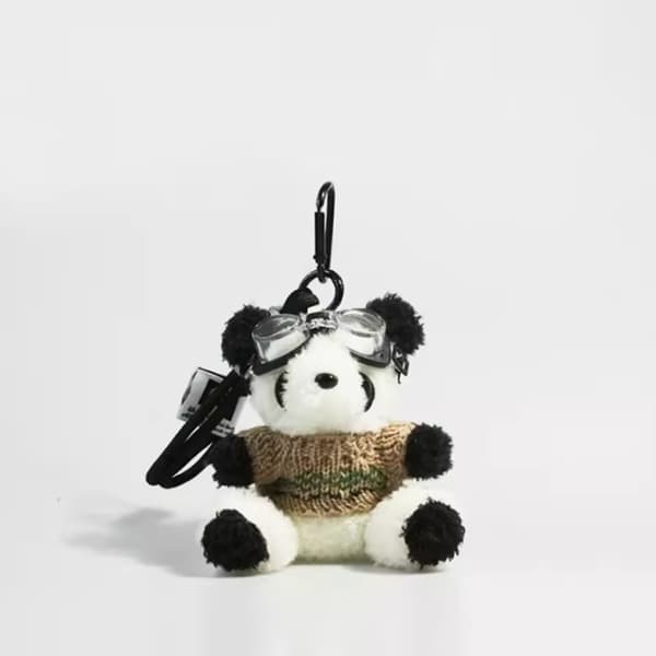 Panda-nukke Avaimenperät Panda-lentäjäriipus A A