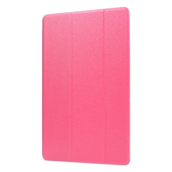 Huawei MediaPad T5 10 - Ohut Tri-Fold Kotelo - Vaaleanpunainen Pinkki Ruusu