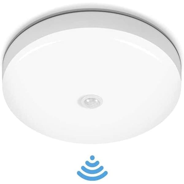 LED loftlampe med bevægelsessensor, moderne rund loftlampe