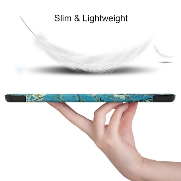 Samsung Galaxy Tab S6 Lite - Tri-Fold Fodral - Persikoblomma