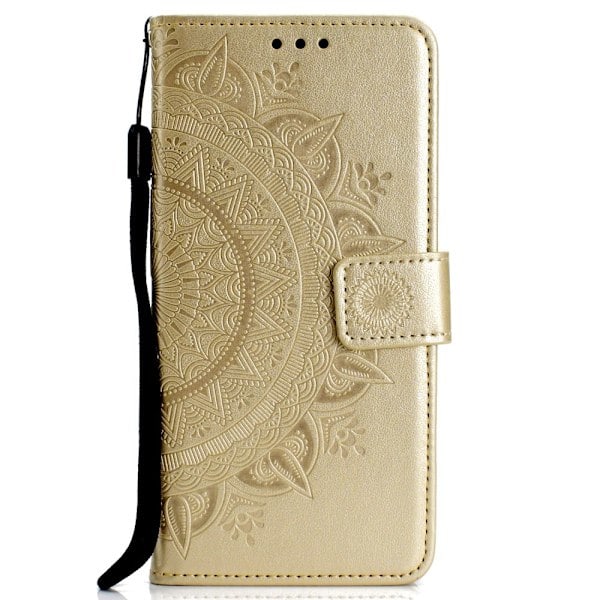 Samsung Galaxy S10e - Mandala Plånboksfodral - Guld Gold Guld