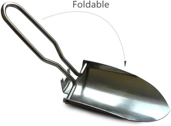 Miniature haveskovl foldbar håndskovl (sort & oliven-2stk)