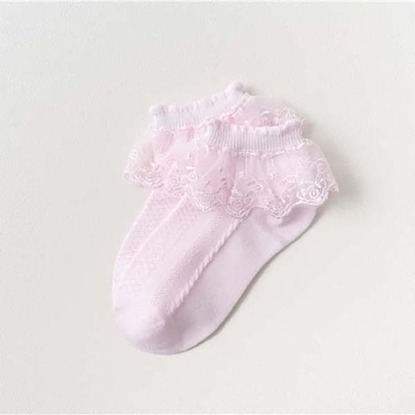 Barn Blonde Strømper Jenter Korte Dansestrømper ROSA S(FOR ALDER Pink