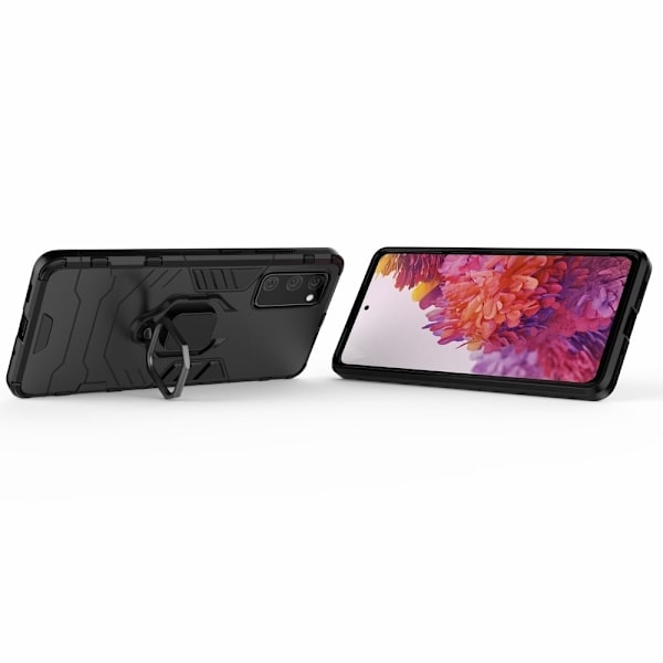 Samsung Galaxy S20 FE - Hybridirengaskotelo - Musta Musta Musta