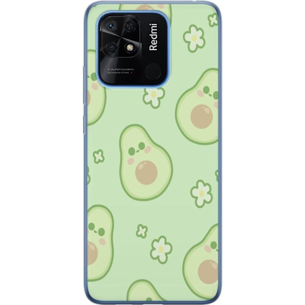 Xiaomi Redmi 10C Transparent Case Avocado Cute