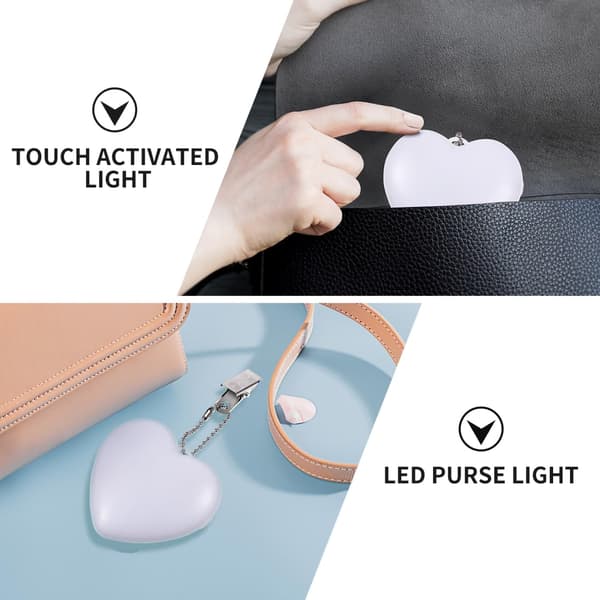 Mini Håndholdt Lampe Hjerte & Stjerne - Sensor Touch LED Lys - Gave til Kvinder - 1W