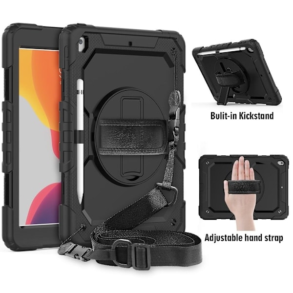 Tech-Protect iPad 10.2 2019/2020/2021 Deksel Solid360 Svart