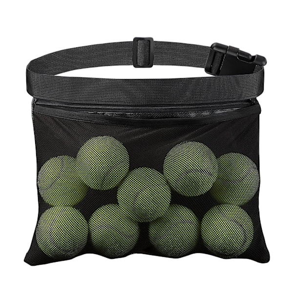Tennisbollshållare, Hållarväska för kvinnor, män och tonåringar, Bollficka, Mesh midjeväska, Lätt att hålla 6-8 bollar