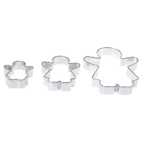 3-pack Pepparkaksgubbe Pojke Flicka Marsipan Bakset