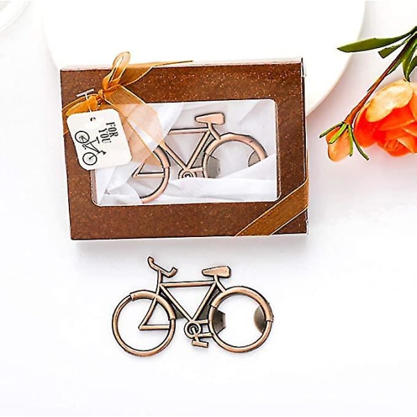Modern cykelflasköppnare -cykeldekor -födelsedagspresent för cyklister, hipsters och cykelälskare -cykelflasköppnare i söt presentförpackning (cykel)