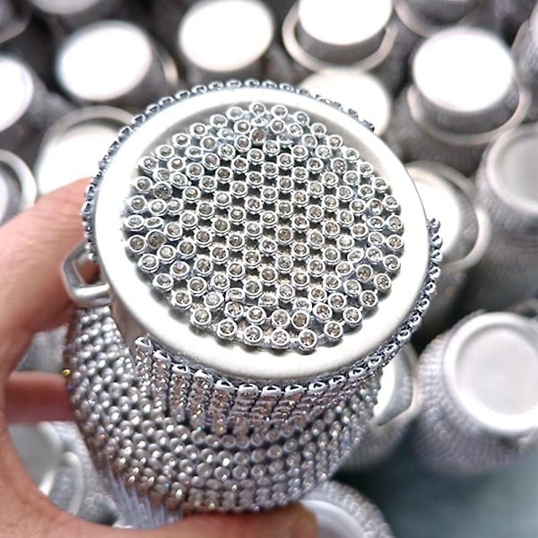 Diamant Vattenflaska, Isolerad Vattenflaska i Rostfritt Stål, Glittrande Vattenflaskor för Kvinnor, 500ml