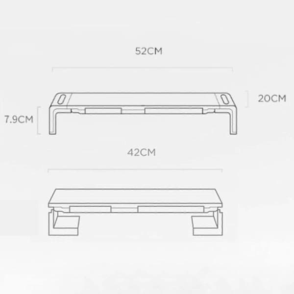 {PL}Skjermstativ for skrivebord Riser Laptop Riser Ergonomisk datamaskin hylle Datamaskin