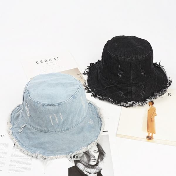 Bomulds Bucket Hatte Dame Sommerhat 4 4