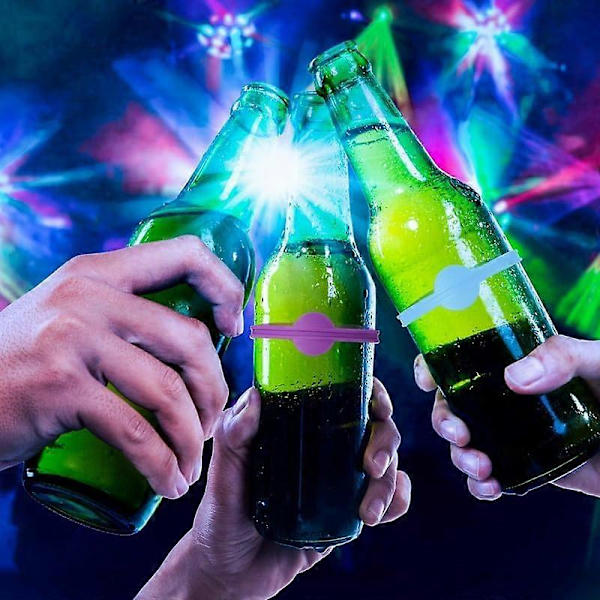 24 Silikoniset Juomamerkinnät Kupeille ja Mukeille - Vierastunnisteet Juhliin