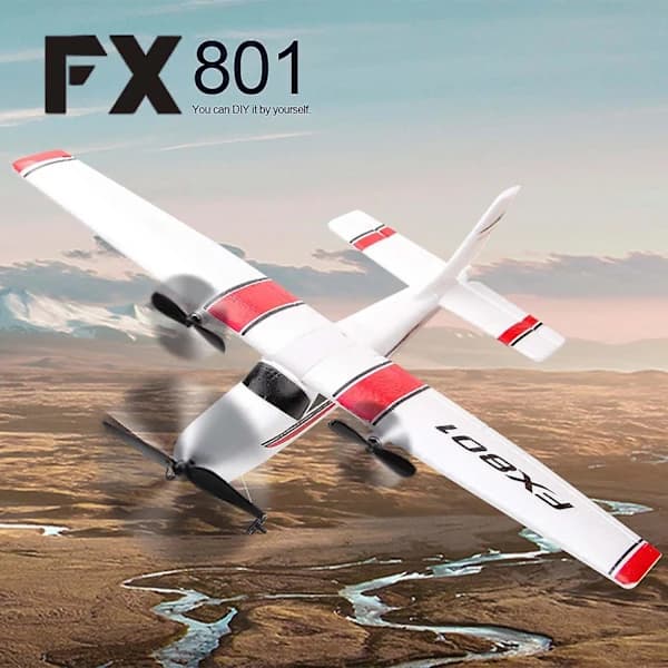 {PL}FX801 Fly 2,4 GHz 2CH RC Fly Lekeleker for barn gutter 3 batteri