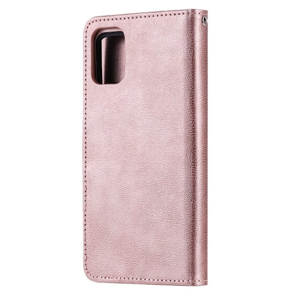 Compatible with Samsung Galaxy A51 5G - 2-in-1 Magnetic Case / Wallet Case - Rose Gold