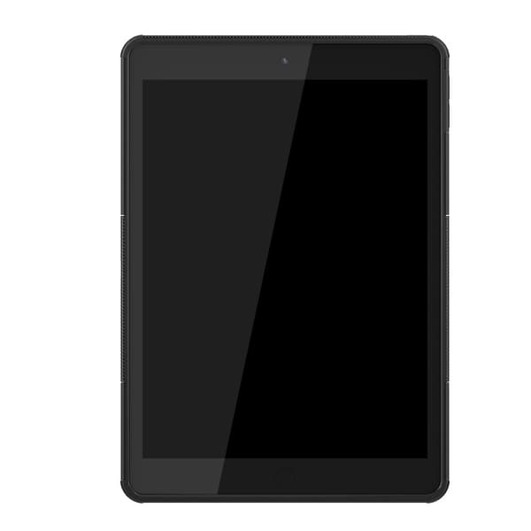 iPad 10.2 2019/2020/2021 Cover Robust Støtteben Rustning Sort