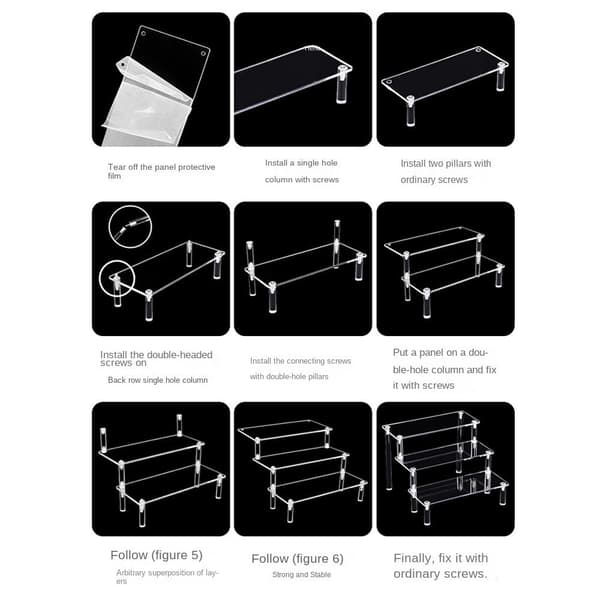 Display Risers Stand Display Hylle 2 TIER 2 TIER