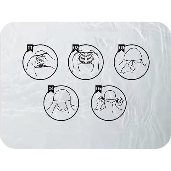 Badehætte Unisex Vandtæt Badehætte Silikone Badehætte Beskyttelse Badehætte til Børn Drenge Piger[PL]