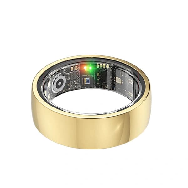 Smart Ring R1000 – Sömnövervakning, Bluetooth 5.0, Blodsyremätare Guld【PL】